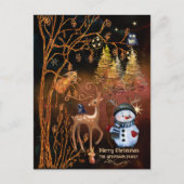 魅惑の森の森林動物 シーズンポストカード (正面)