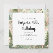 魅惑の森の渦巻き:パステルコタジェーレ夢 招待状 (裏面)