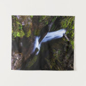 魅惑の森の滝 タペストリー (正面(横))