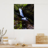 魅惑の森の滝 ポスター (キッチン)