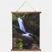 魅惑の森の滝 吊り下げ型タペストリー (正面)