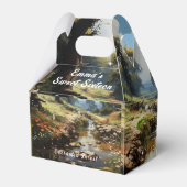 魅惑の森の甘い16カエルうさぎ鹿 フェイバーボックス (裏面サイド)