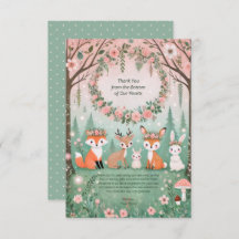 魅惑の森の生き物ベビーシャワー