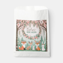 魅惑の森の生き物ベビーシャワー フェイバーバッグ