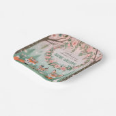 魅惑の森の生き物ベビーシャワー ペーパープレート (傾斜あり)