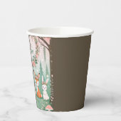 魅惑の森の生き物ベビーシャワー 紙コップ (左)