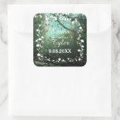 魅惑の森の素朴光結婚の封印 スクエアシール (バッグ)