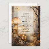 魅惑の森の結婚キノコ 招待状 (正面/裏面)