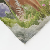 魅惑の森の織物 フリースブランケット (角)