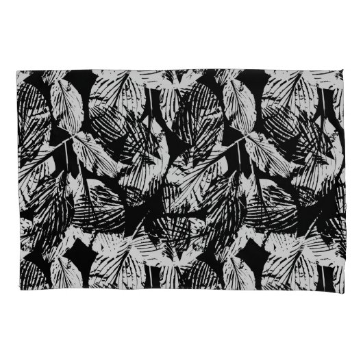 魅惑の森の葉のシームレスパターン 枕カバー (正面)