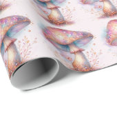 魅惑の森の虹色キノコ ラッピングペーパー (ロールコーナー)