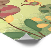 魅惑の森の赤ちゃんシャワーのバナー ポスター (角)