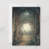 魅惑の森の赤ちゃんシャワートゥインクルライト 招待状 (裏面)