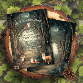 魅惑の森の赤ちゃんシャワートゥインクルライト 招待状