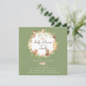 魅惑の森の赤ちゃんシャワー 招待状 (スタンド正面)