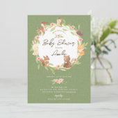 魅惑の森の赤ちゃんシャワー 招待状 (スタンド正面)