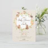 魅惑の森の赤ちゃんシャワー 招待状 (スタンド正面)