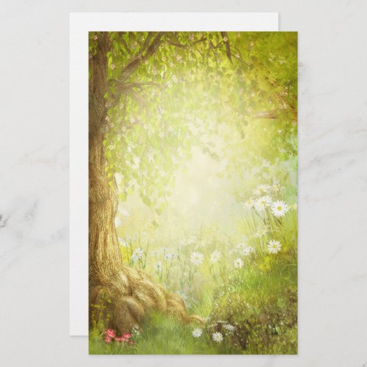 魅惑の森の風景 便箋 (正面/裏面)