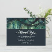 魅惑の森の魔法のガーデンエメラルド結婚ズ サンキューカード (スタンド正面)