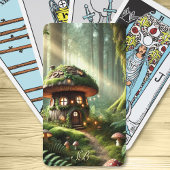 魅惑の森の魔法のキノコ妖精の家 トランプ