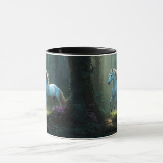 魅惑の森の魔法のユニコーン マグカップ (中央)