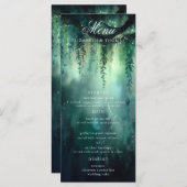 魅惑の森の魔法の妖精のライト結婚のメニュー メニュー (正面/裏面)