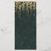 魅惑の森の魔法の金ゴールド結婚の葉のメニュー メニュー (裏面)