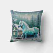 魅惑の森の魔法の馬 クッション (裏面)