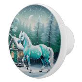 魅惑の森の魔法の馬 セラミックノブ (右)