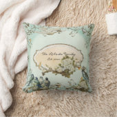 魅惑の森の鳥の鳩の渦パーソナライズされた クッション (ブランケット)