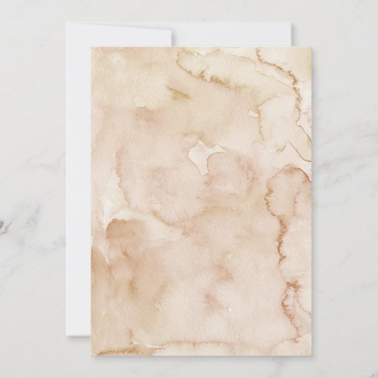 魅惑の森の鹿の女の子の赤ちゃんシャワー 招待状 (裏面)