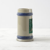 魅惑の森の鹿 – 紙カットアートウッドランド ビールジョッキ (中央)