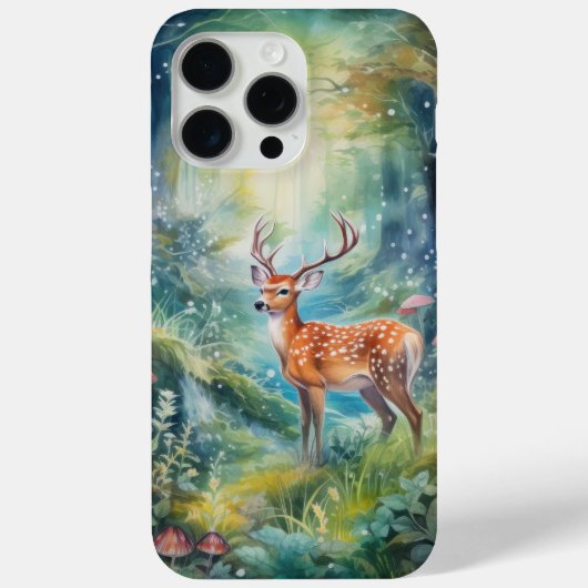 魅惑の森の鹿 – 魔法の森 Case-Mate iPhoneケース (裏面)