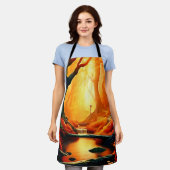 魅惑の森の黄金の輝き エプロン (着用した状態)