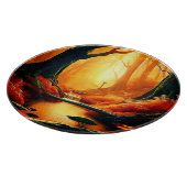 魅惑の森の黄金の輝き カッティングボード (角)