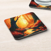 魅惑の森の黄金の輝き コースター (左側)