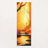 魅惑の森の黄金の輝き ヨガマット (裏面)