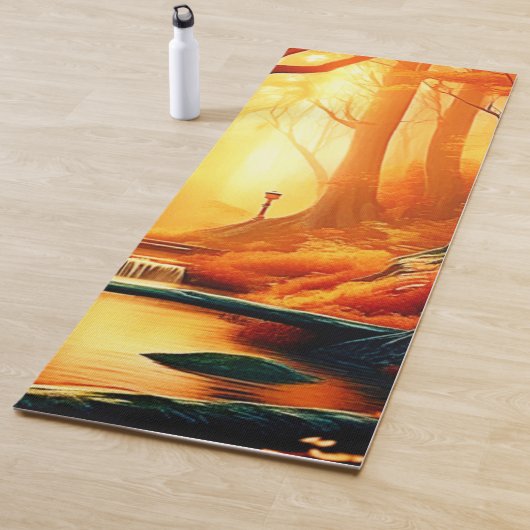 魅惑の森の黄金の輝き ヨガマット (インサイチュ)