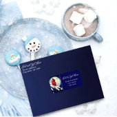 魅惑の森の（鳥）ショウジョウコウカンチョウクリスマスラベル ラベル