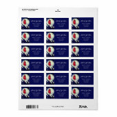 魅惑の森の（鳥）ショウジョウコウカンチョウクリスマスラベル ラベル (フルシート)