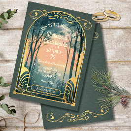 魅惑の森アールヌーボー結婚ズ 招待状