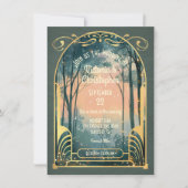 魅惑の森アールヌーボー結婚ズ 招待状 (正面)