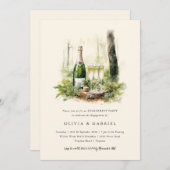 魅惑の森エレガント婚約パーティ 招待状 (正面/裏面)