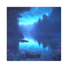 魅惑の森オアシス メタルプリント