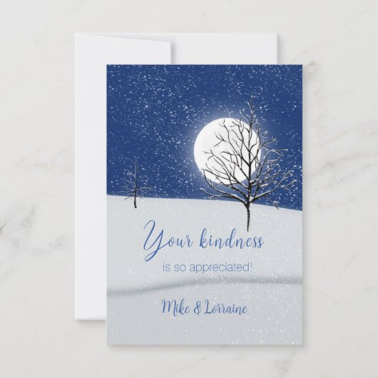 魅惑の森クリスマスイブサンキューカード サンキューカード (裏面)