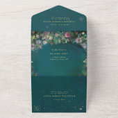 魅惑の森バラアーチフェアリータ結婚ーレ オールインワン招待状 (外側)