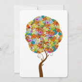 魅惑の森パッチワークフローラおとぎ話ツリー 招待状 (裏面)