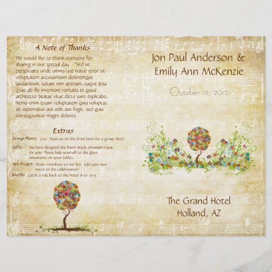 魅惑の森パッチワークフローラ童話ツリー (正面)