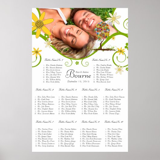 魅惑の森パッチワークフローラ童話ツリー ポスター (正面)