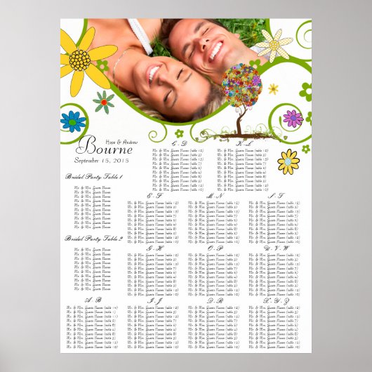 魅惑の森パッチワークフローラ童話ツリー ポスター (正面)